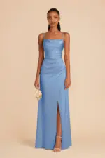 Lydia Dress Matte Satin Plum - Image 6