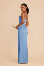 Lydia Dress Matte Satin Plum - Image 4